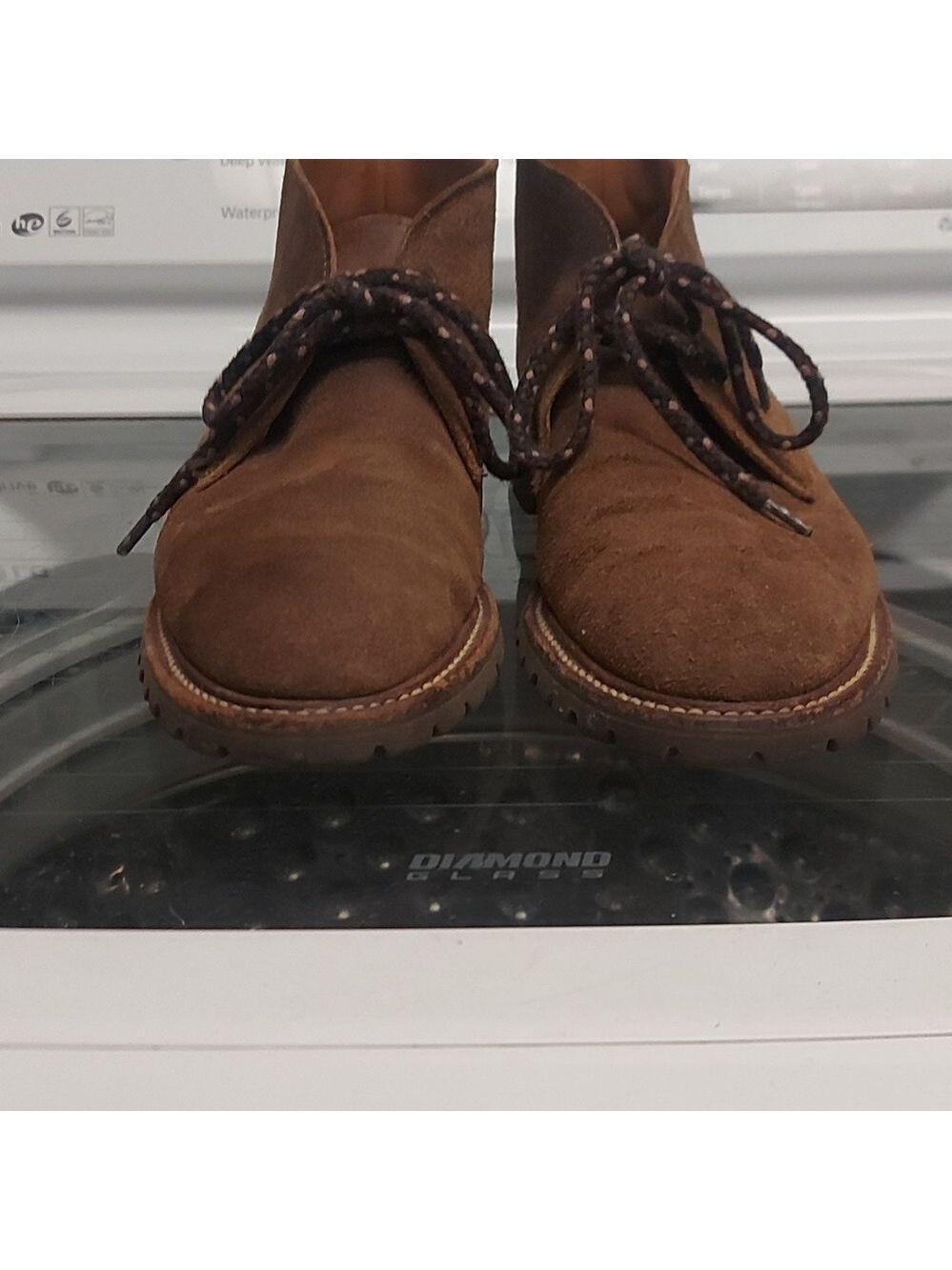 Armani Brown Roughout Suede Chukka Boots - Picture 3 of 13
